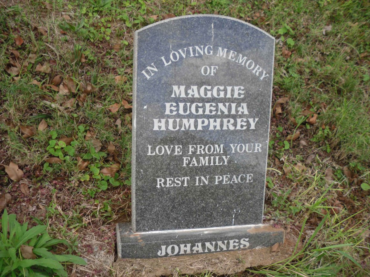 JOHANNES Maggie Eugenia Humphrey