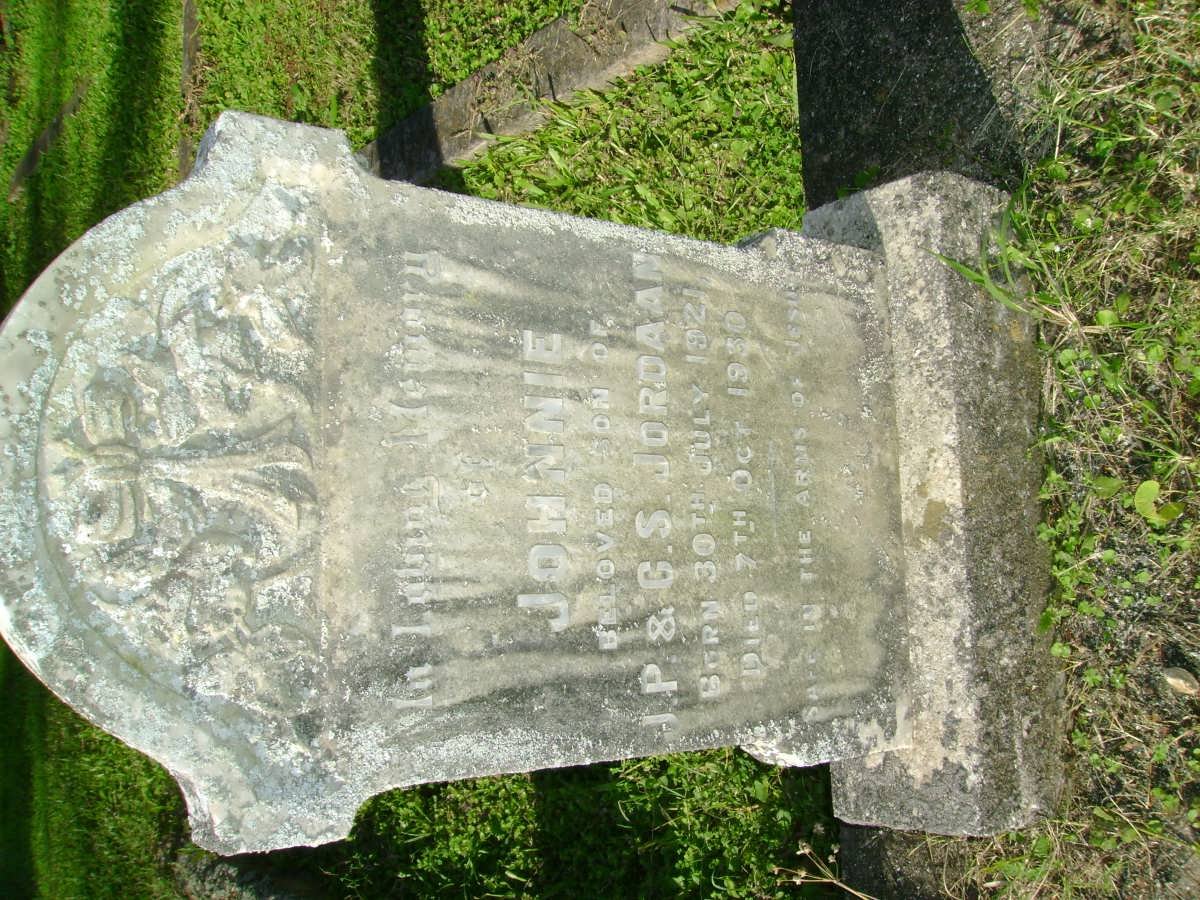 JORDAAN Johnnie 1921-1930