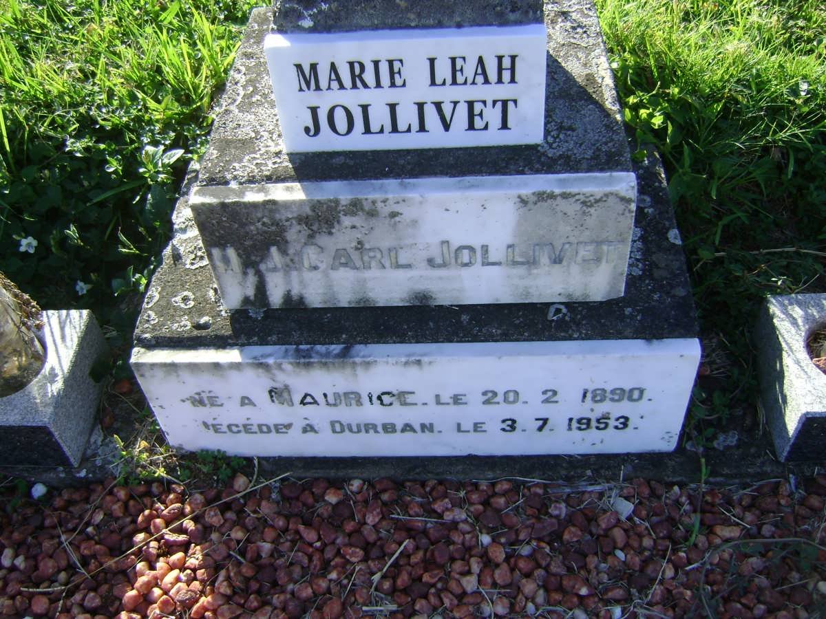 JOLLIVET Marie Joseph Carl -1953 :: JOLLIVET Marie Leah -1966 :: JOLLIVET Yves Luc -2008