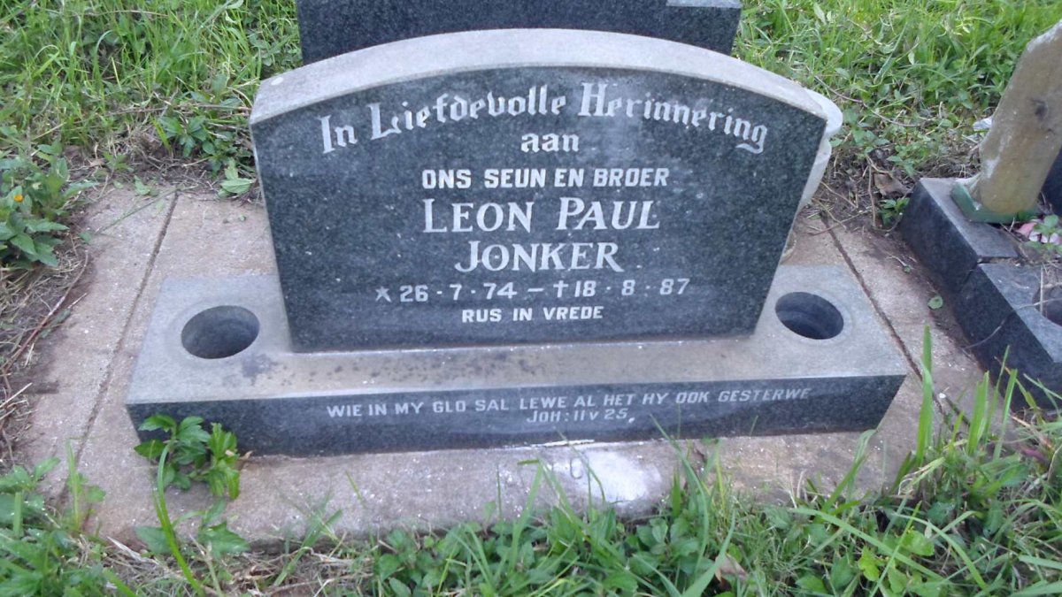 JONKER Leon Paul 1974-1987