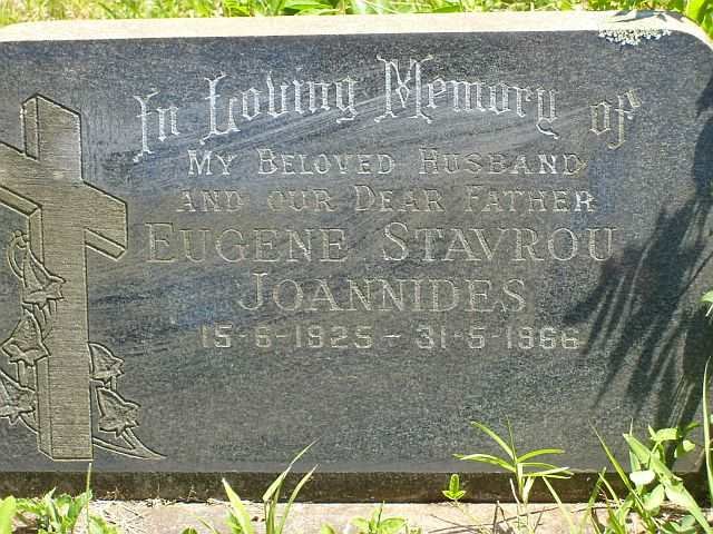 JOANNIDES Eugene Stavrou 1925-1966