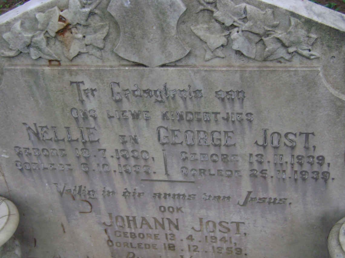 JOST Nellie 1930-1939 :: JOST George 1939-1939 :: JOST Johann 1941-1959
