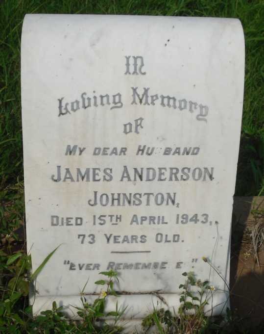 JOHNSTON James Anderson -1943