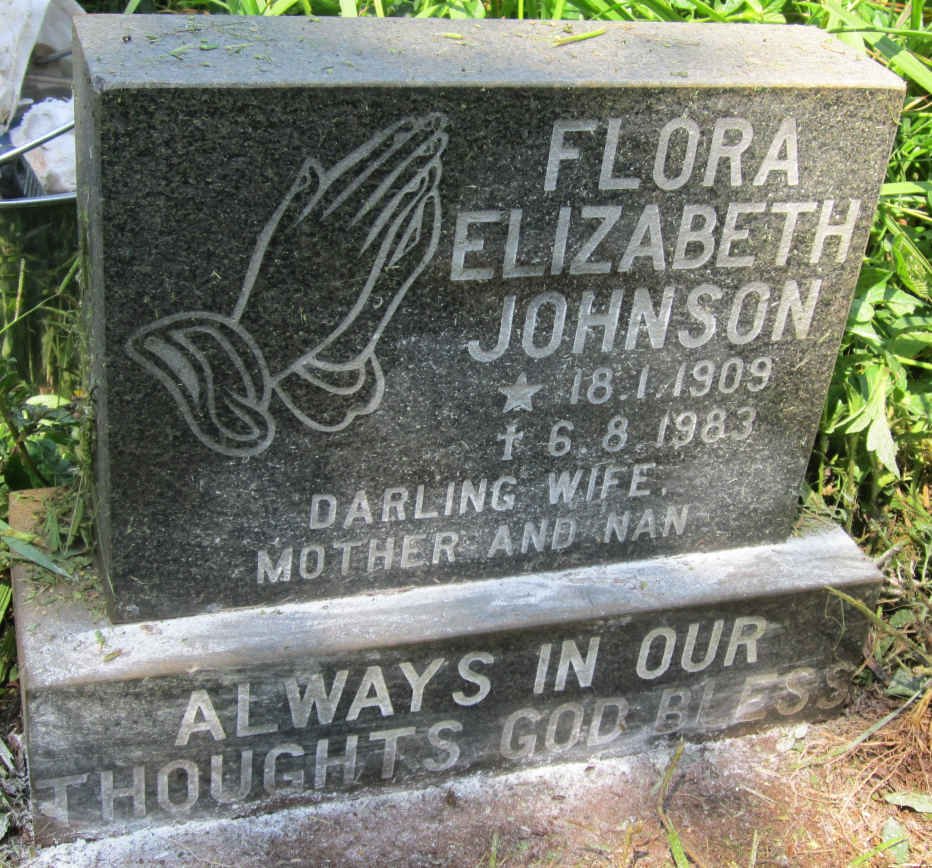 JOHNSON Flora Elizabeth 1909-1983