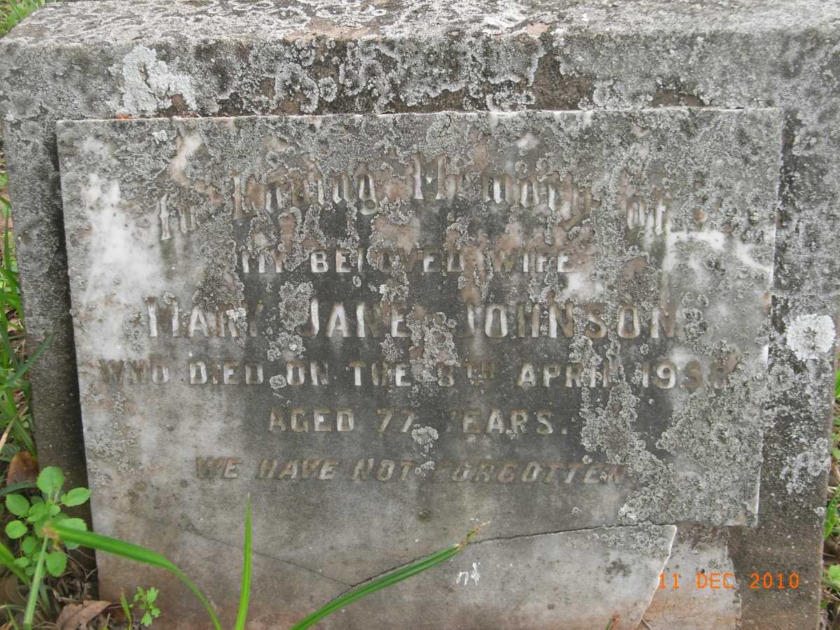 JOHNSON Mary Jane -1958