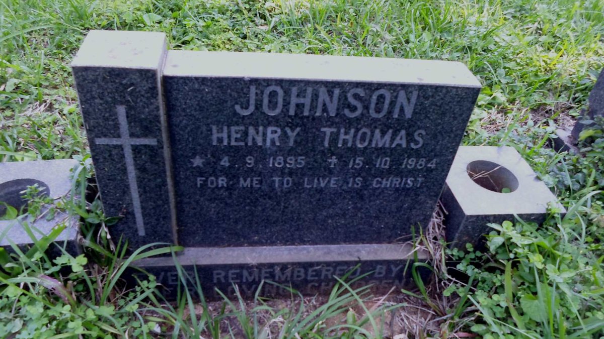JOHNSON Henry Thomas 1895-1984