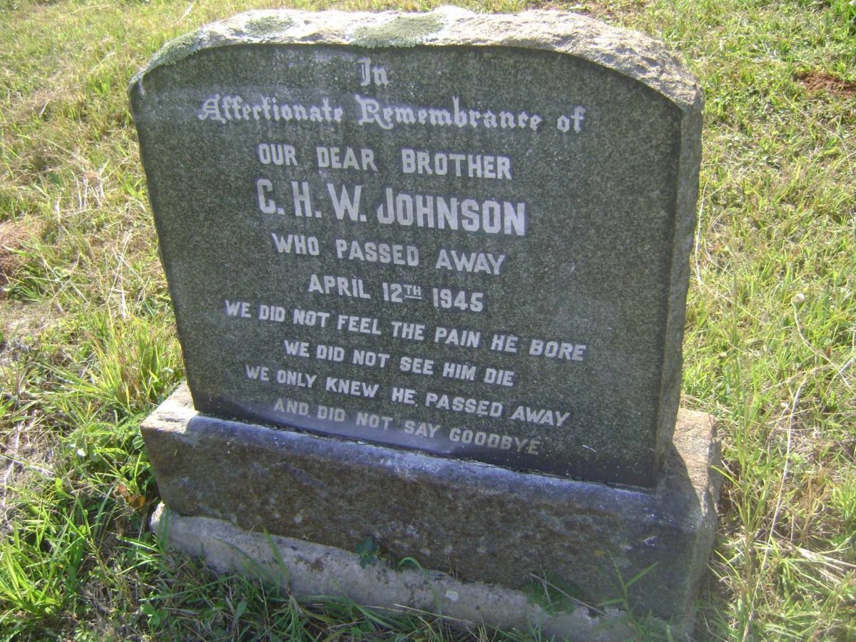 JOHNSON C.H.W. -1945