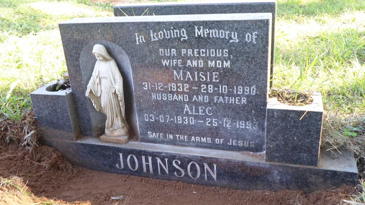 JOHNSON Alec 1930-1993 &amp; Maisie 1932-1990