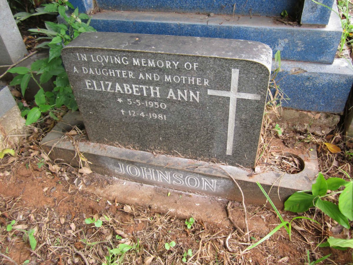 JOHNSON Elizabeth Ann 1950-1981