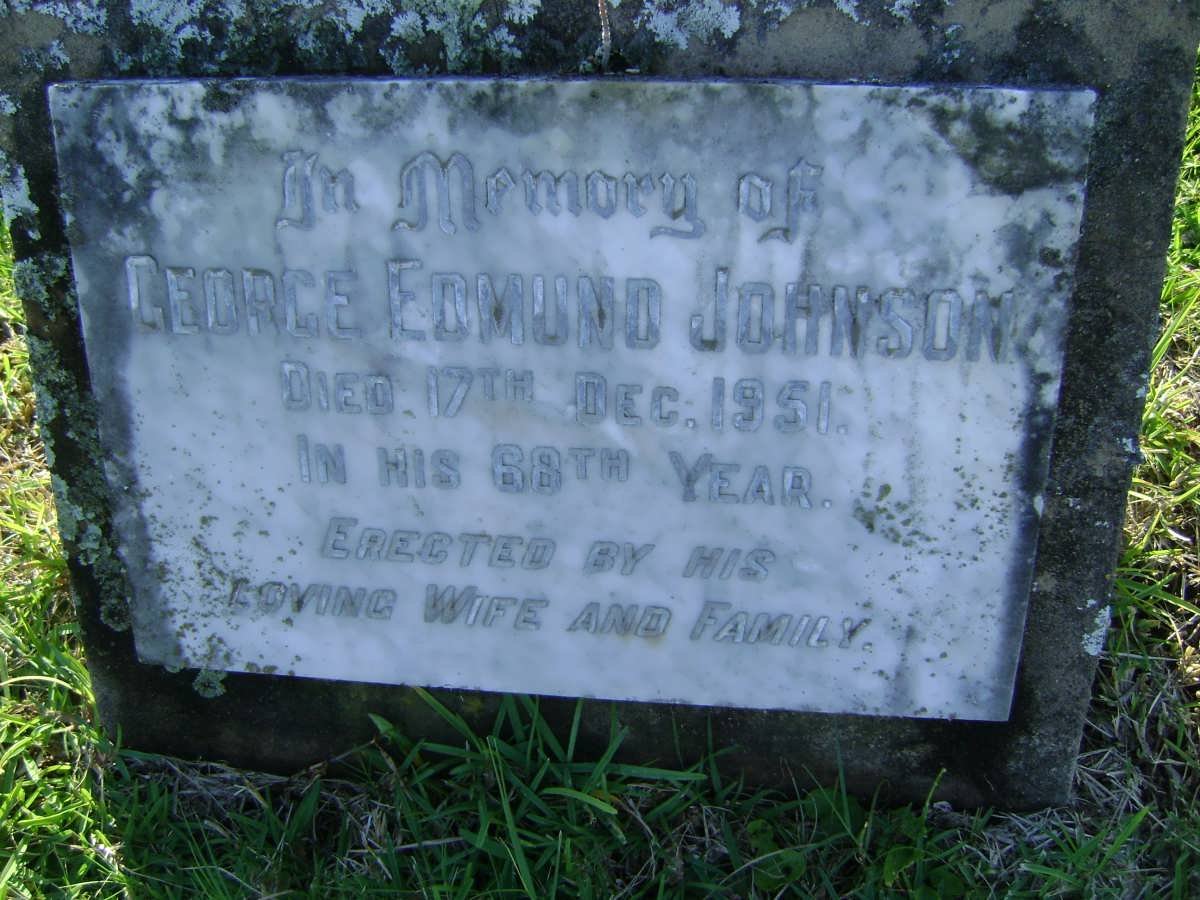 JOHNSON George Edmund -1951