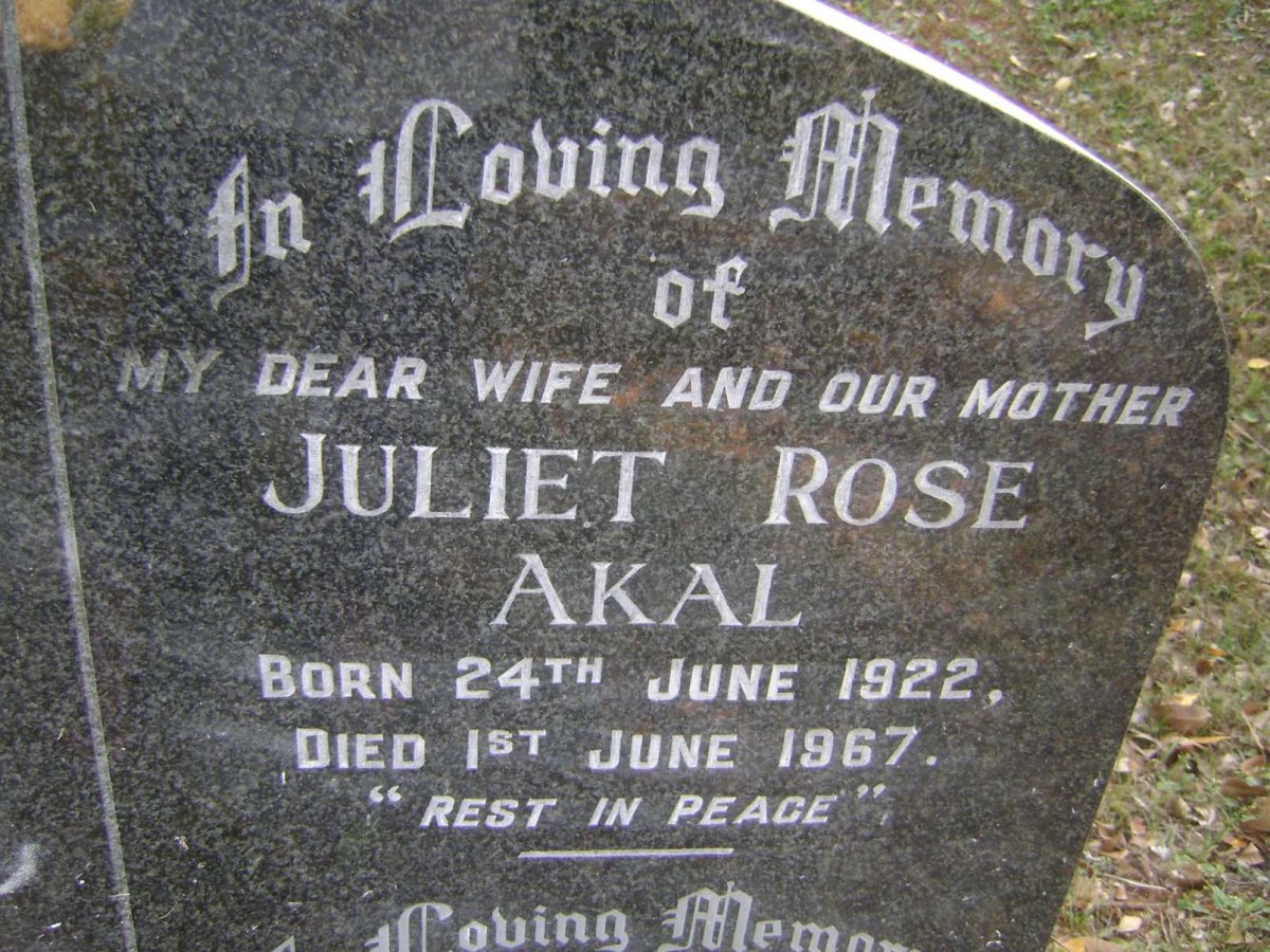 AKAL Juliet Rose 1922-1967