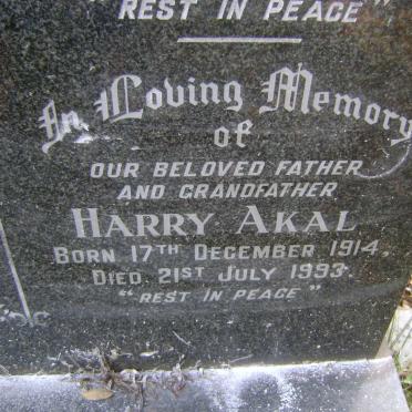 AKAL Harry 1914-1993