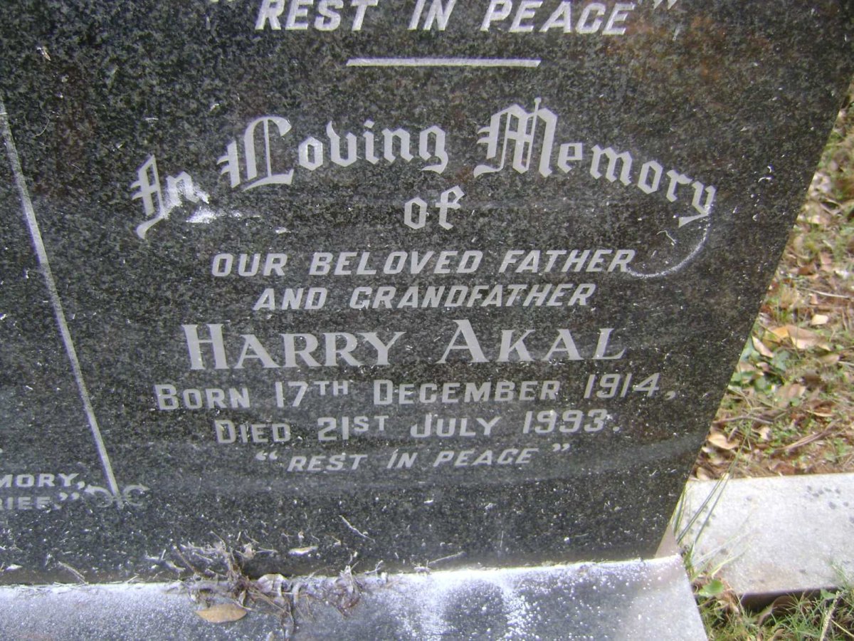 AKAL Harry 1914-1993