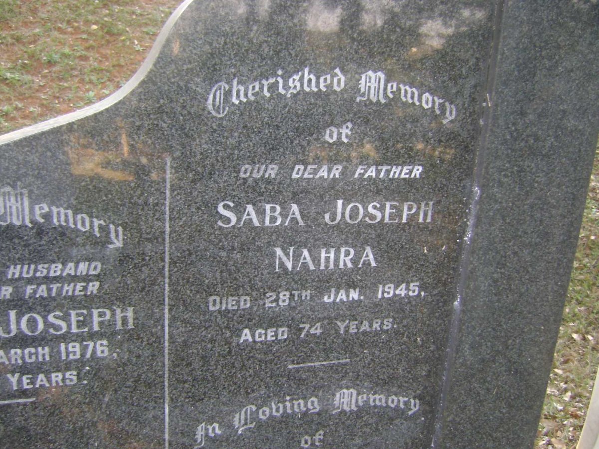 NAHRA Saba Joseph -1945