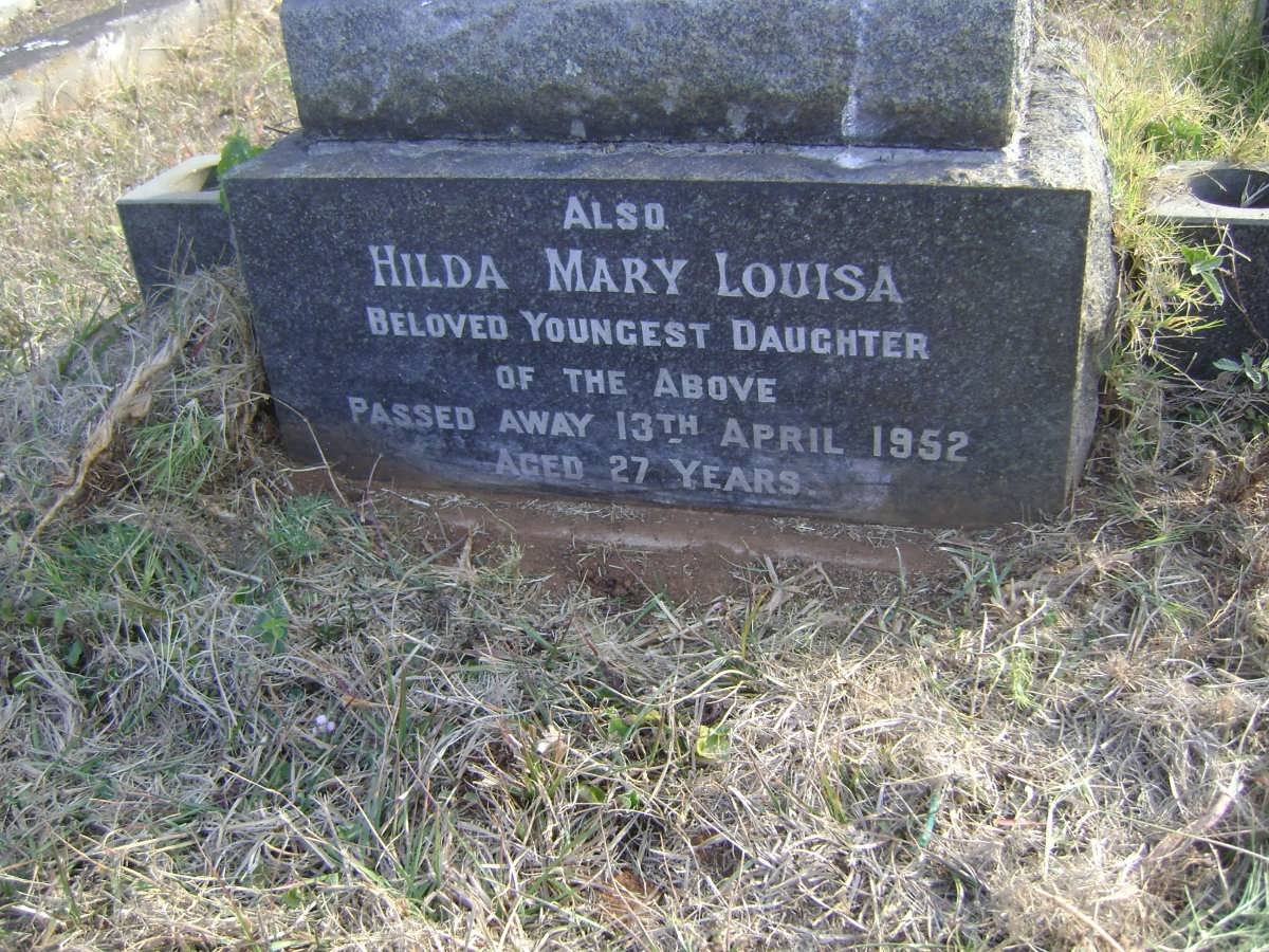 JONES Albert Francis -1982 &amp; Caroline Helena -1943 :: JONES Hilda Mary Louisa -1952