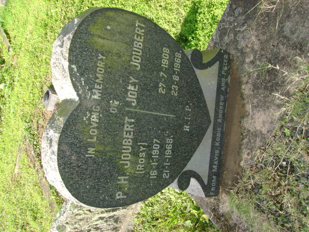 JOUBERT Joey 1908-1968 &amp; P.H. 1907-1968