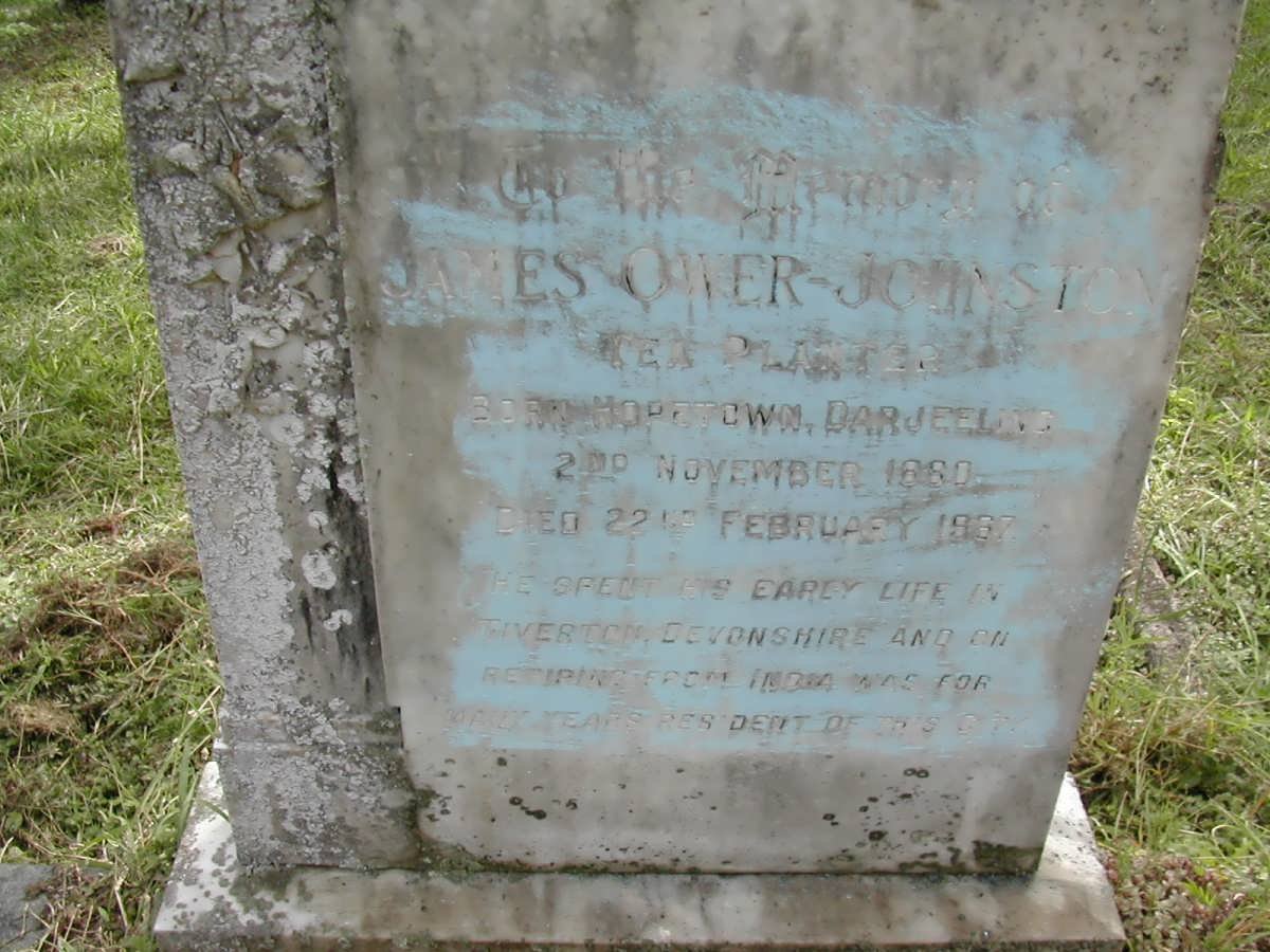 JOHNSTON James, Ower 1880-1937 &amp; Gladys 1906-1978