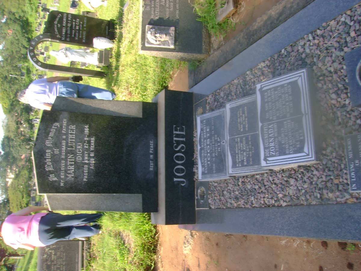 JOOSTE Martin 1936-1998 :: JOOSTE Martin Luther -1964 :: JOOSTE Silvana Eugenia Marietta 1913-2003