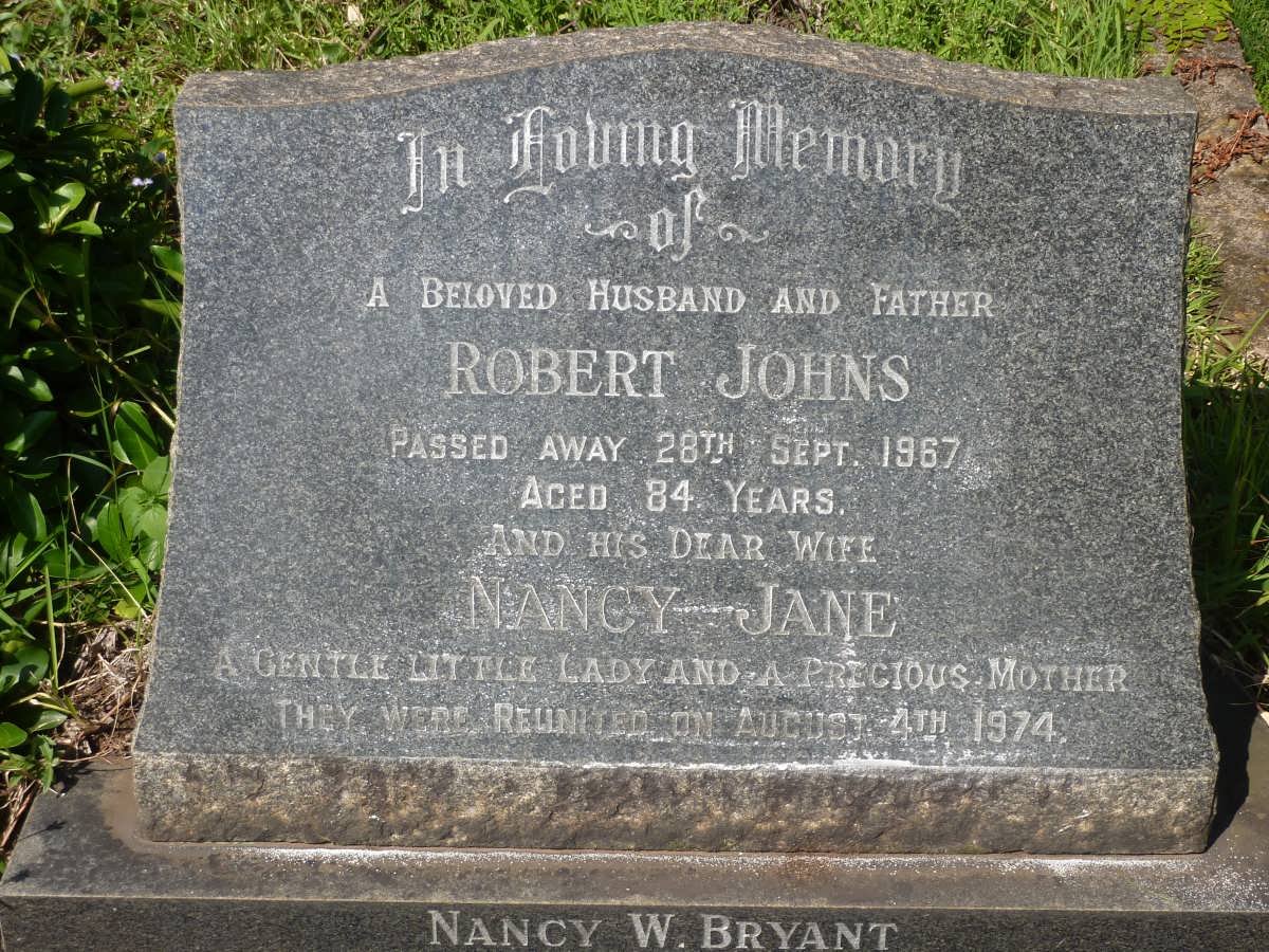 JOHNS Robert -1967 &amp; Nancy Jane -1974 :: BRYANT Nancy W. -1932