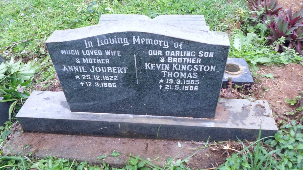 JOUBERT Annie 1922-1986 :: Kevin Kingston Thomas 1985-1986