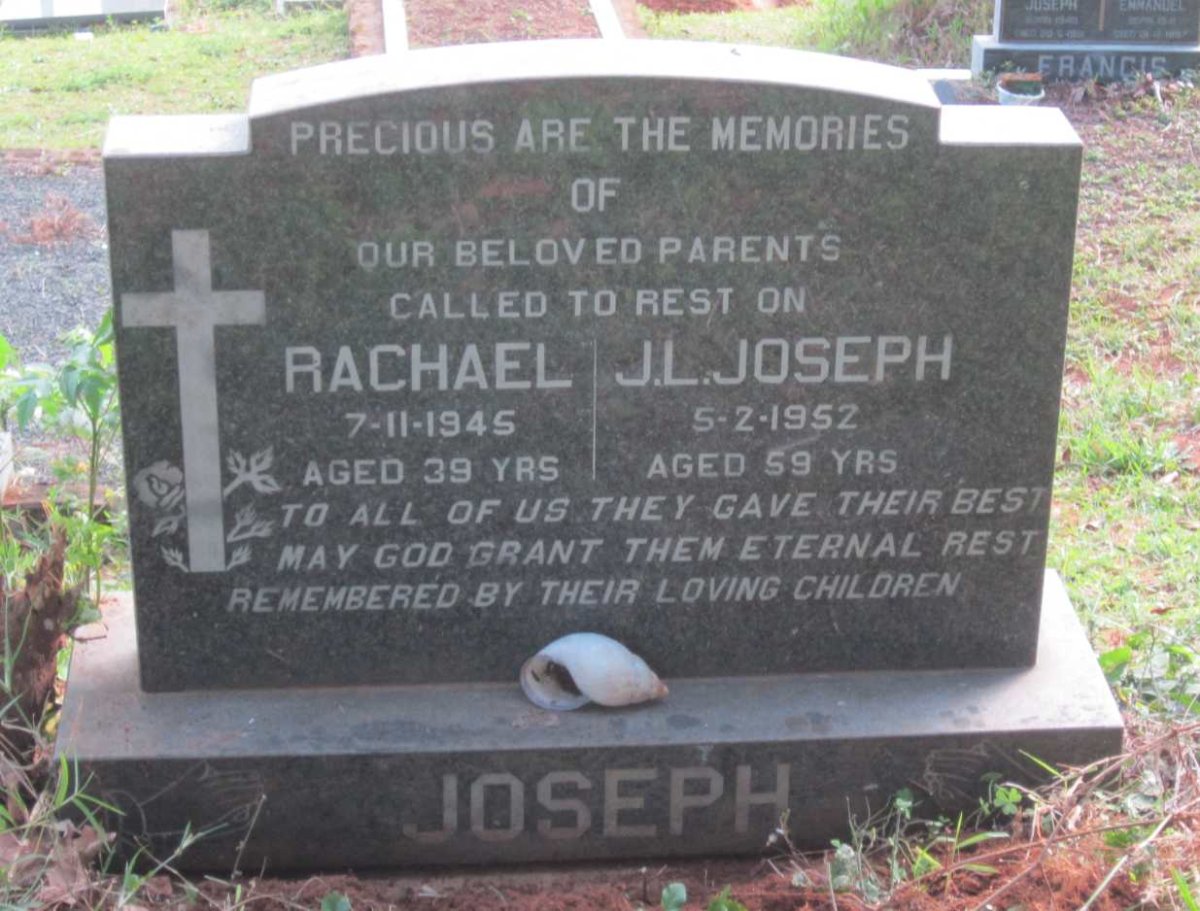 JOSEPH J.L. -1952 &amp; Rachael -1945