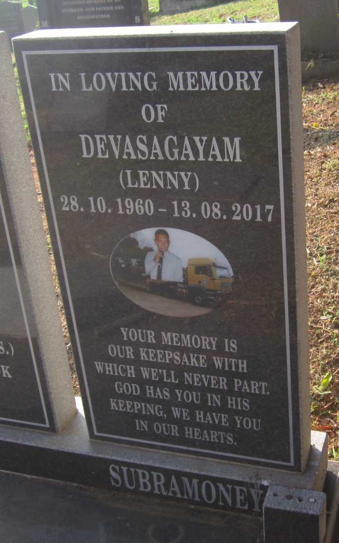 SUBRAMONEY Devasagayam 1960-2017