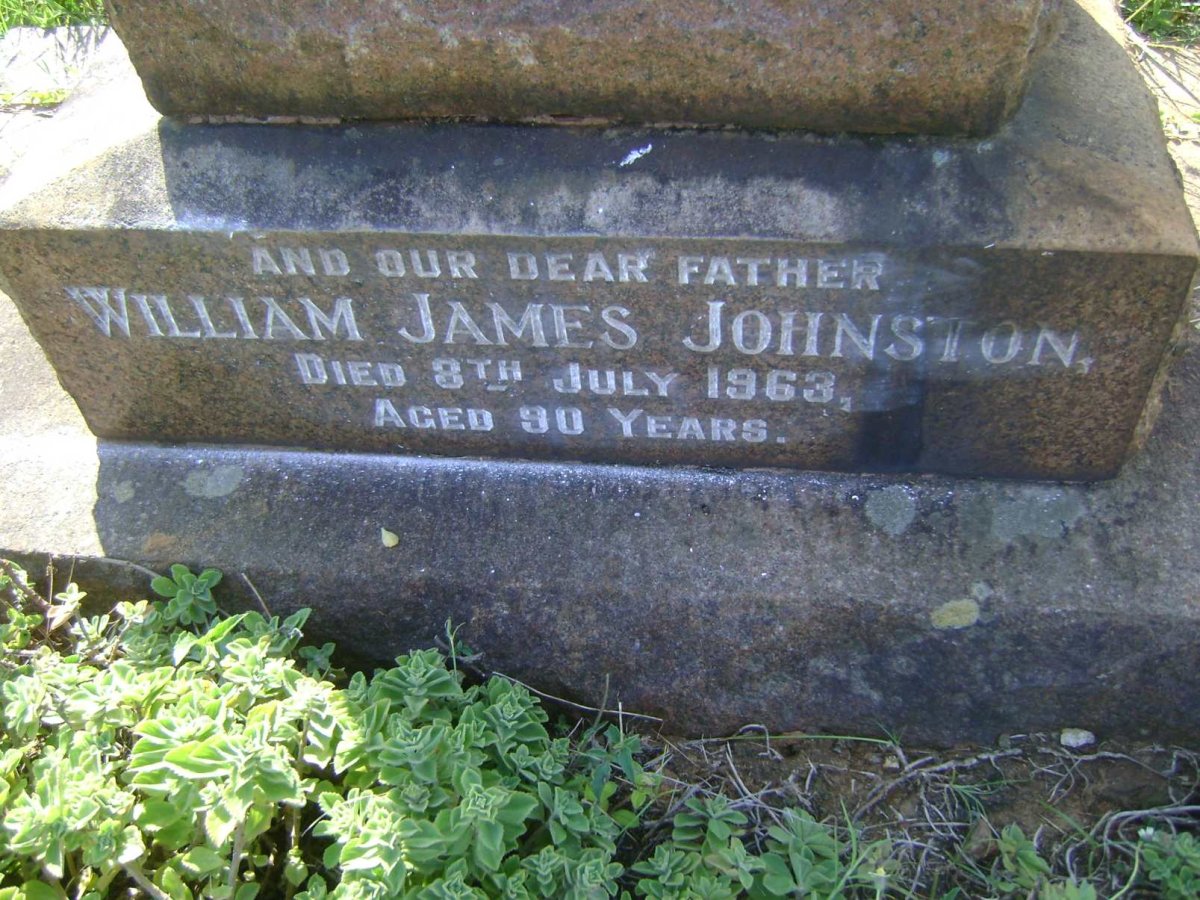 JOHNSTON William James -1963