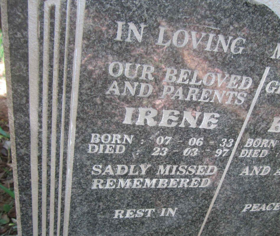 JOHNSTONE Irene 1933-1997