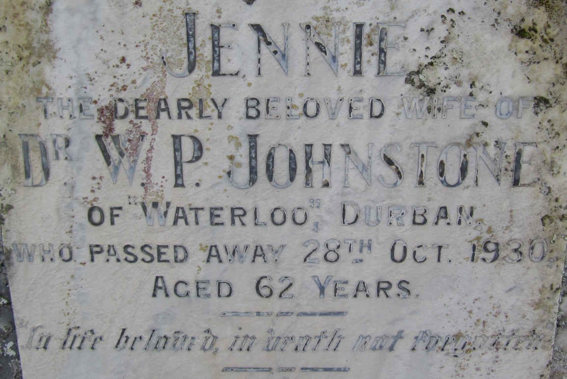 JOHNSTONE Jennie -1930