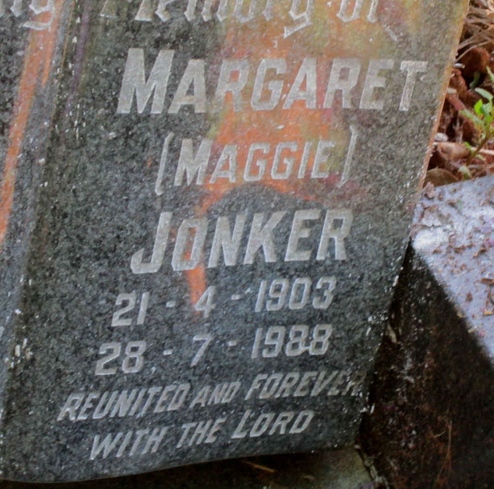 JONKER Margaret 1903-1988