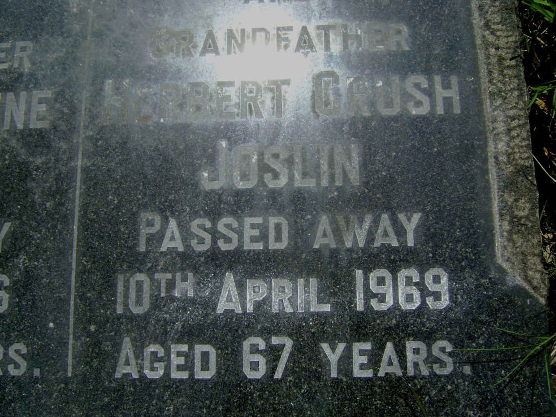 JOSLIN Herbert Crush -1969