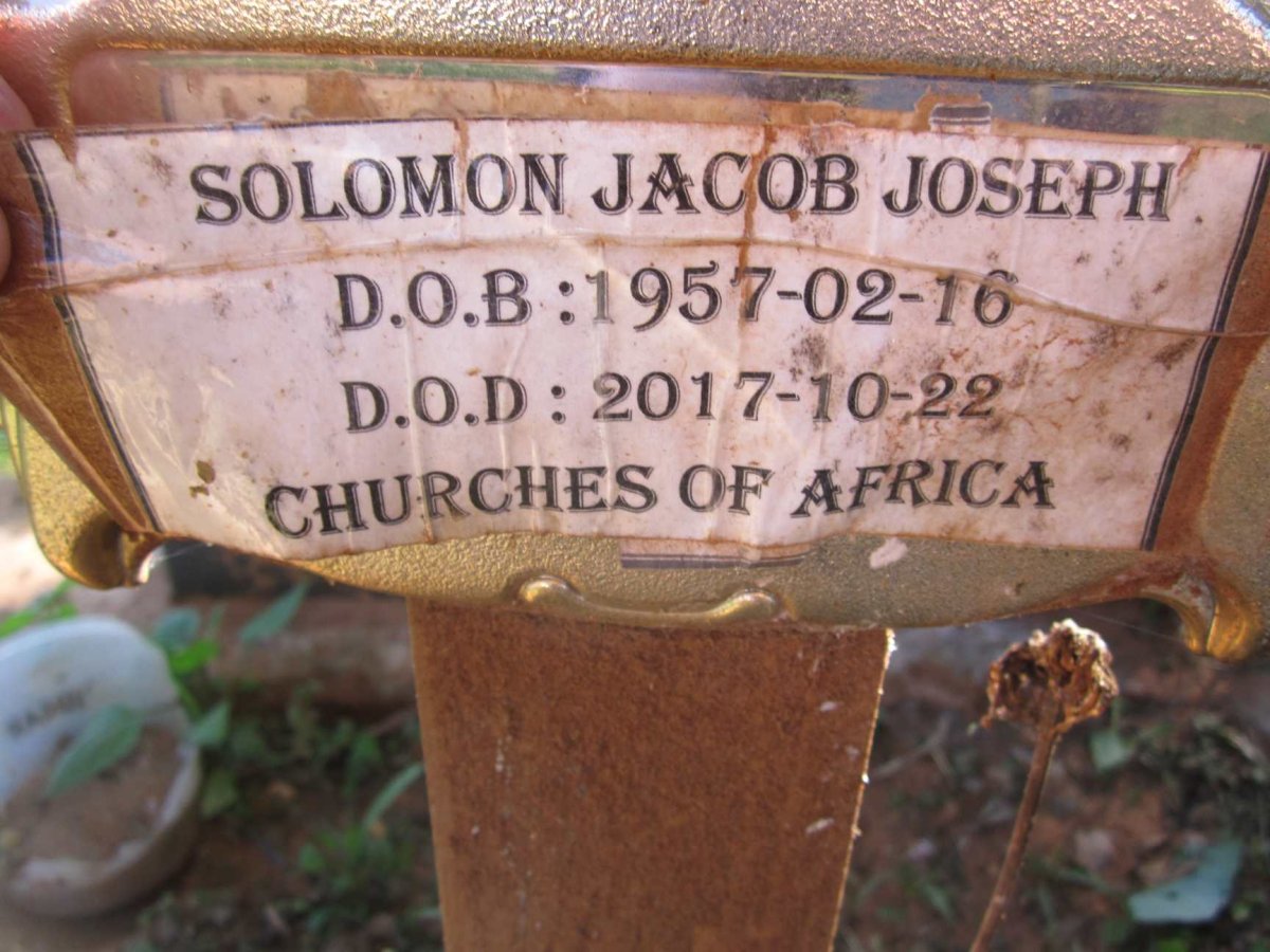 JOSEPH Stephen -1995 :: JOSEPH Solomon Jacob 1957-2017