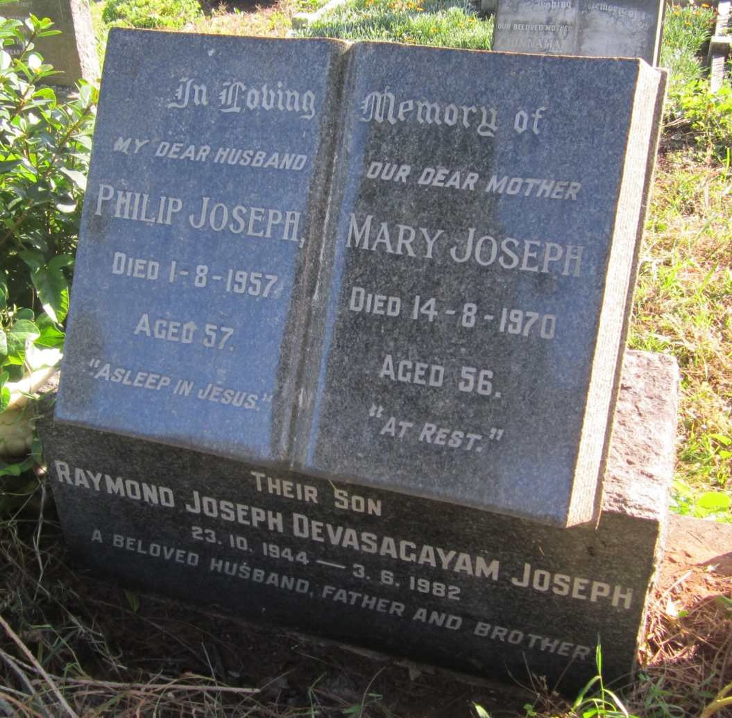 JOSEPH Philip -1957 &amp; Mary -1970