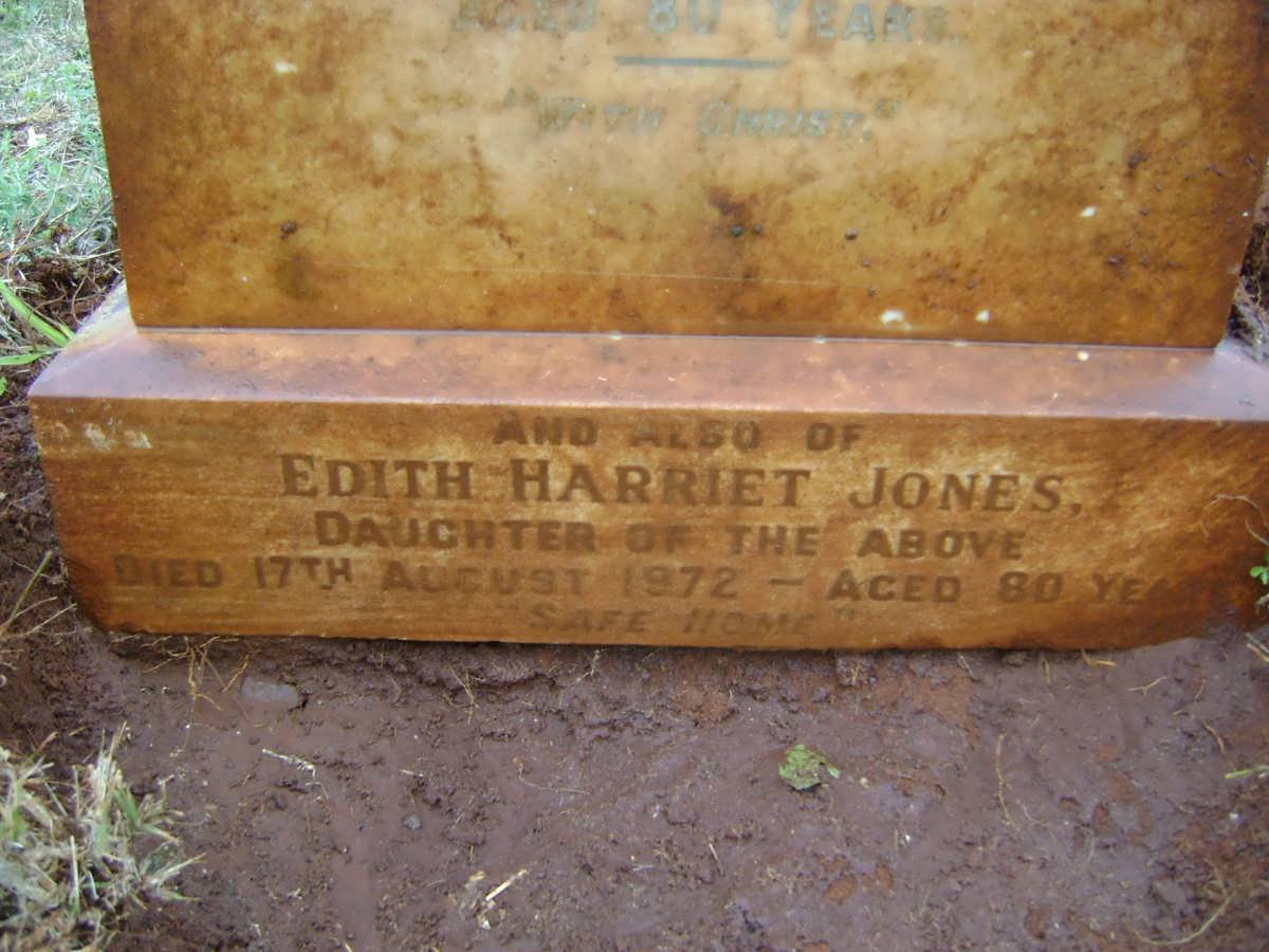 JONES Edith Harriett -1972