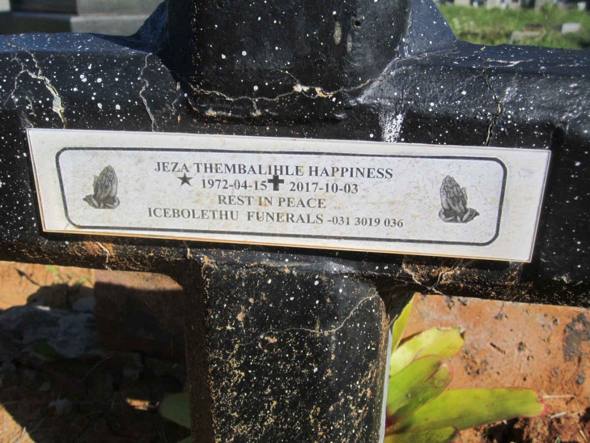 JEZA Thembalihle Happiness 1972-2017