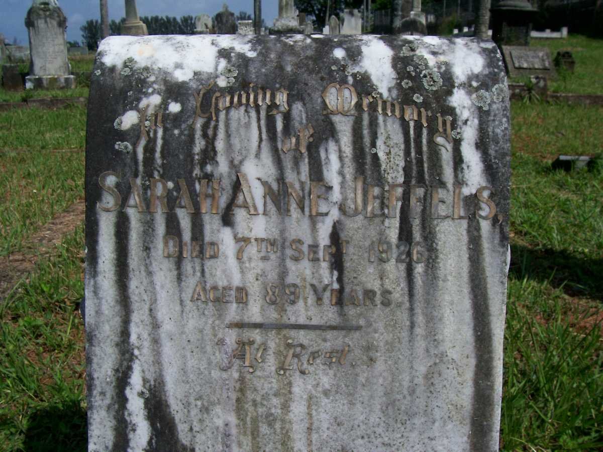 JEFFELS Sarah Anne -1926
