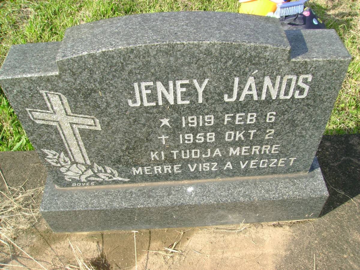 JENEY Janos 1919-1958
