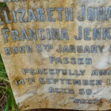 JENKINS Henry Charles -1964 &amp; Elizabeth Johanna Francina 1890-1940 