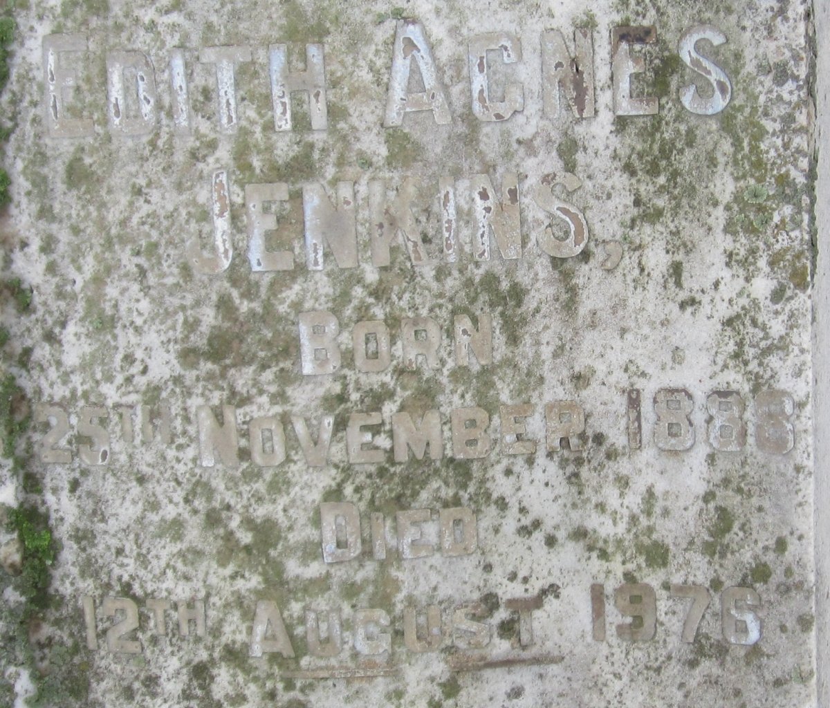 JENKINS  Edith Agnes 1888-1976