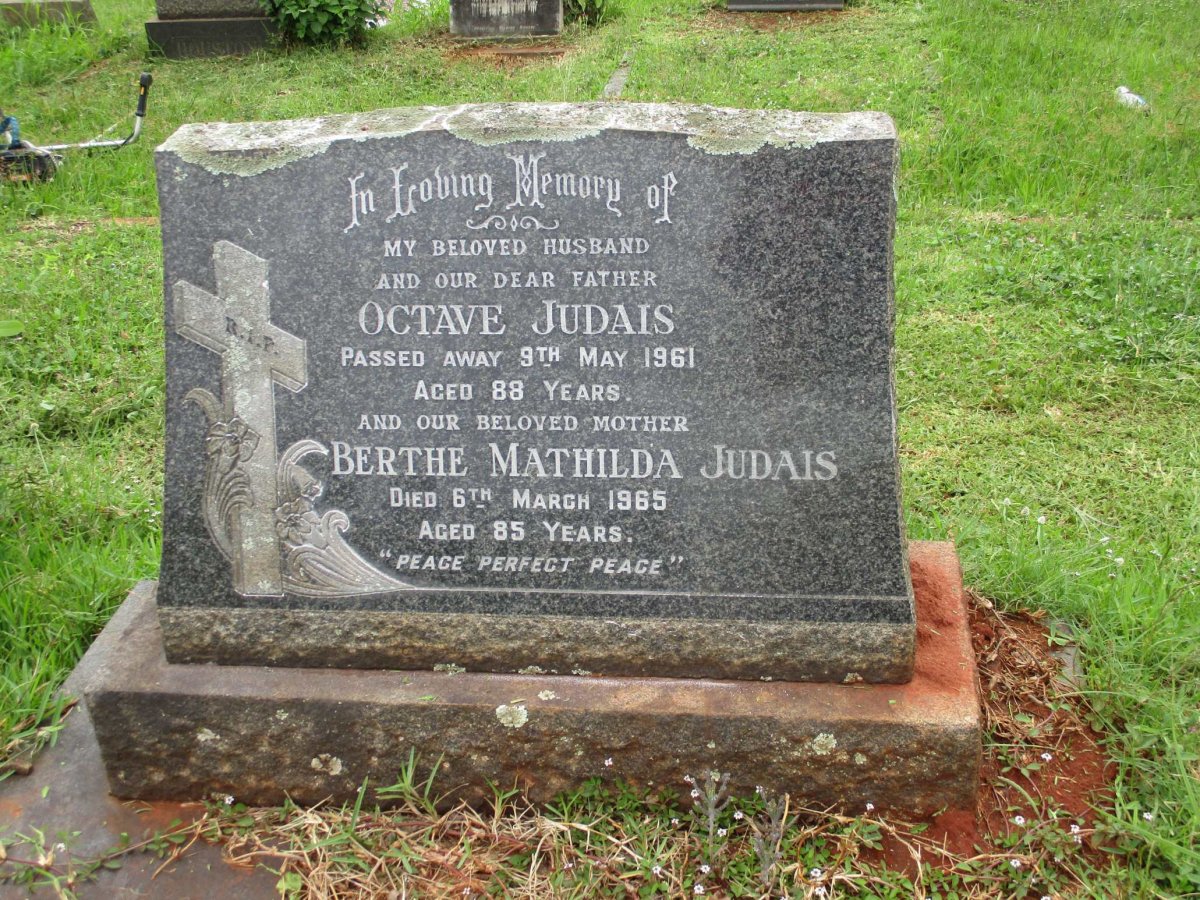 JUDAIS Octave -1961 &amp; Berthe Mathilda -1965
