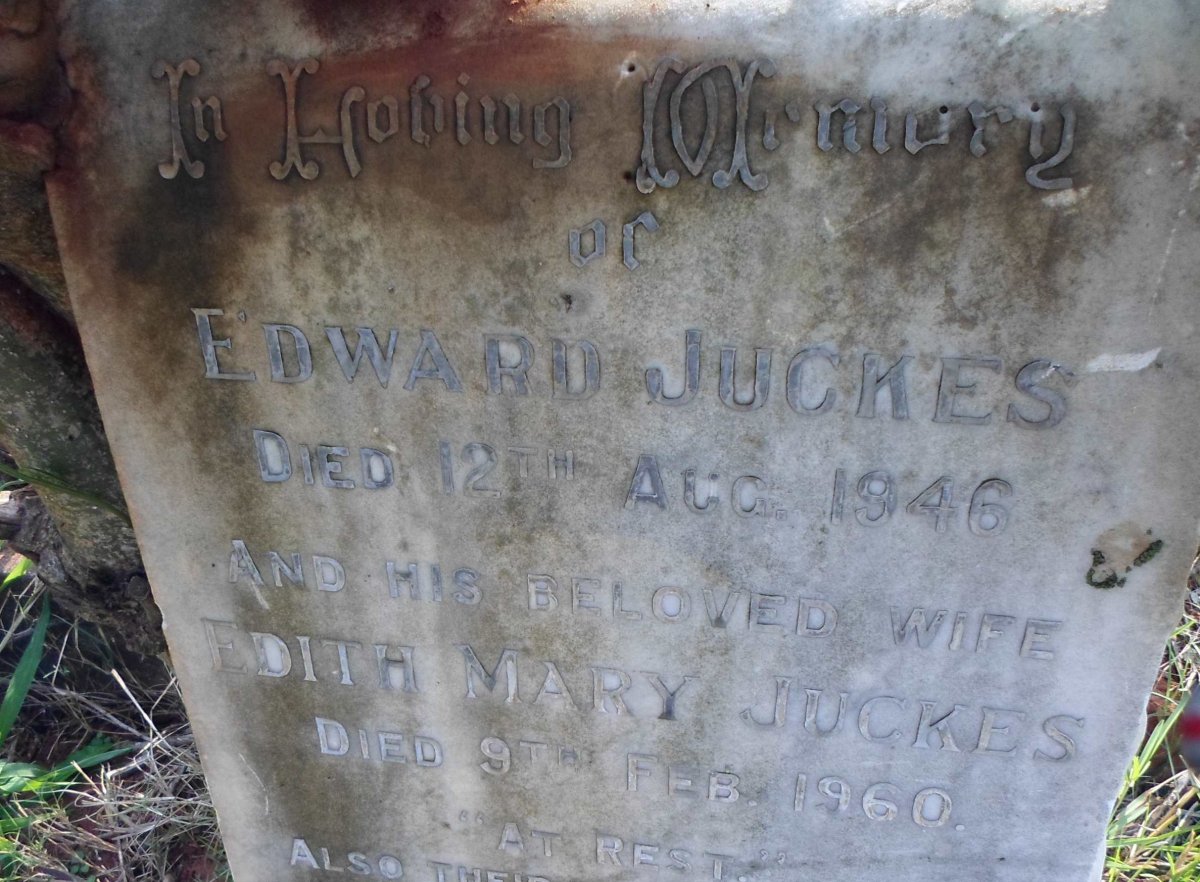 JUCKES Edward -1946 &amp; Edith Mary -1960