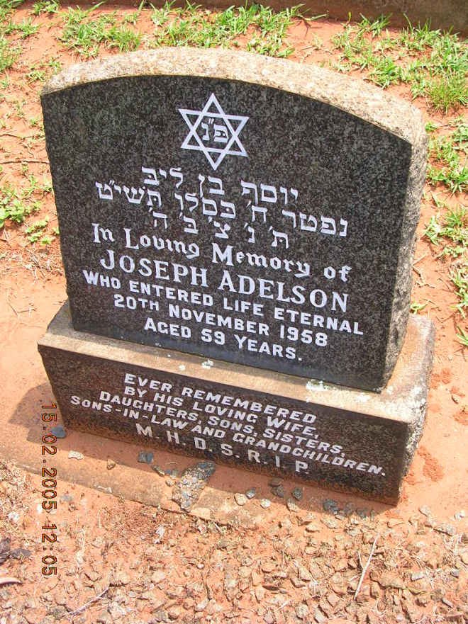 ADELSON Joseph -1958
