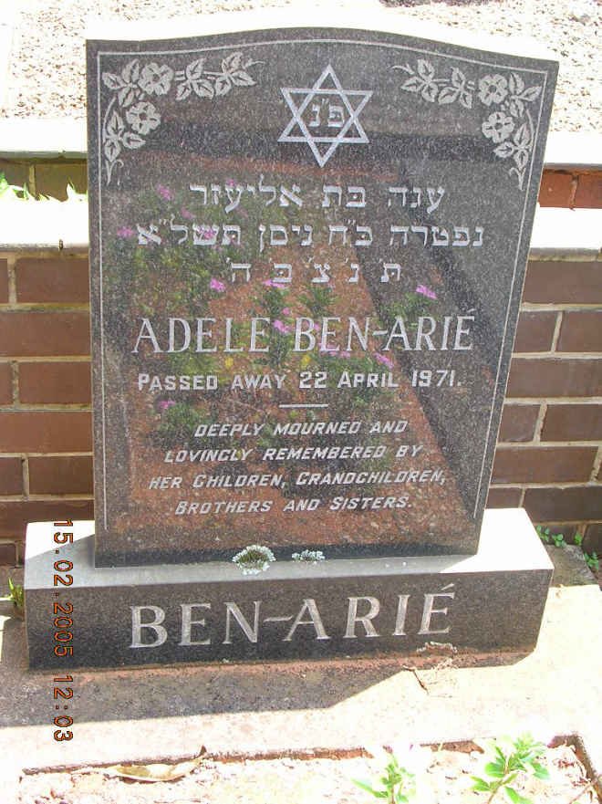 ARIÉ Adele, BEN -1971