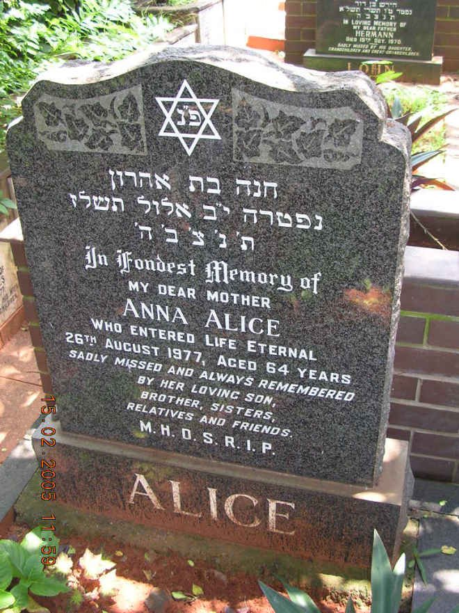 ALICE Anna -1977