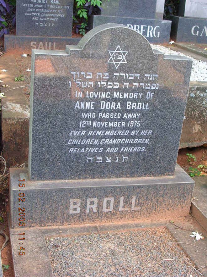 BROLL Anne Dora -1975
