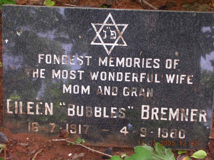 BREMNER Eileen 1917-1980