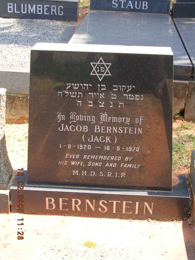 BERNSTEIN Jacob 1920-1979