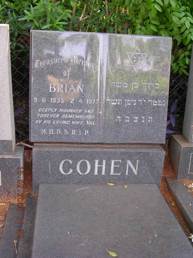 COHEN Brian 1935-1977