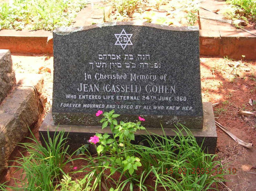COHEN Jean nee CASSELL -1960