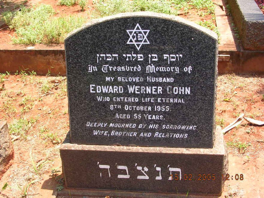 COHN Edward Werner -1955
